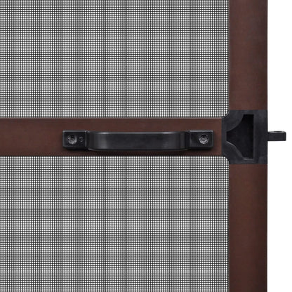 Zanzariera con Cardini per Porte Marrone 100 x 215 cm
