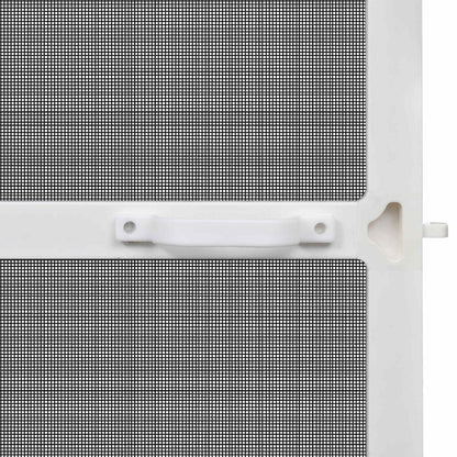 Schermo Insetti a Battente Bianco e Nero 120 x 240 cm