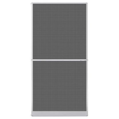 Schermo Insetti a Battente Bianco e Nero 120 x 240 cm