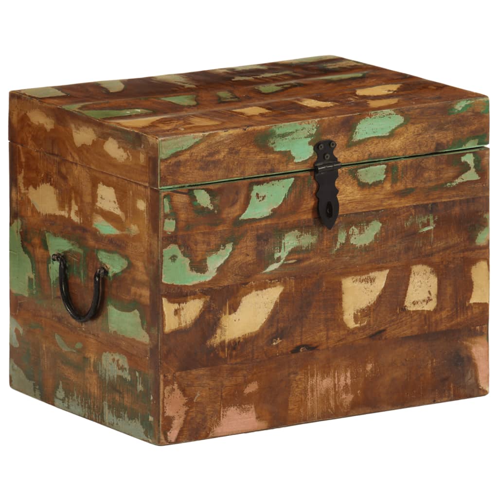 Scatola di Stoccaggio in Legno Massello di Recupero