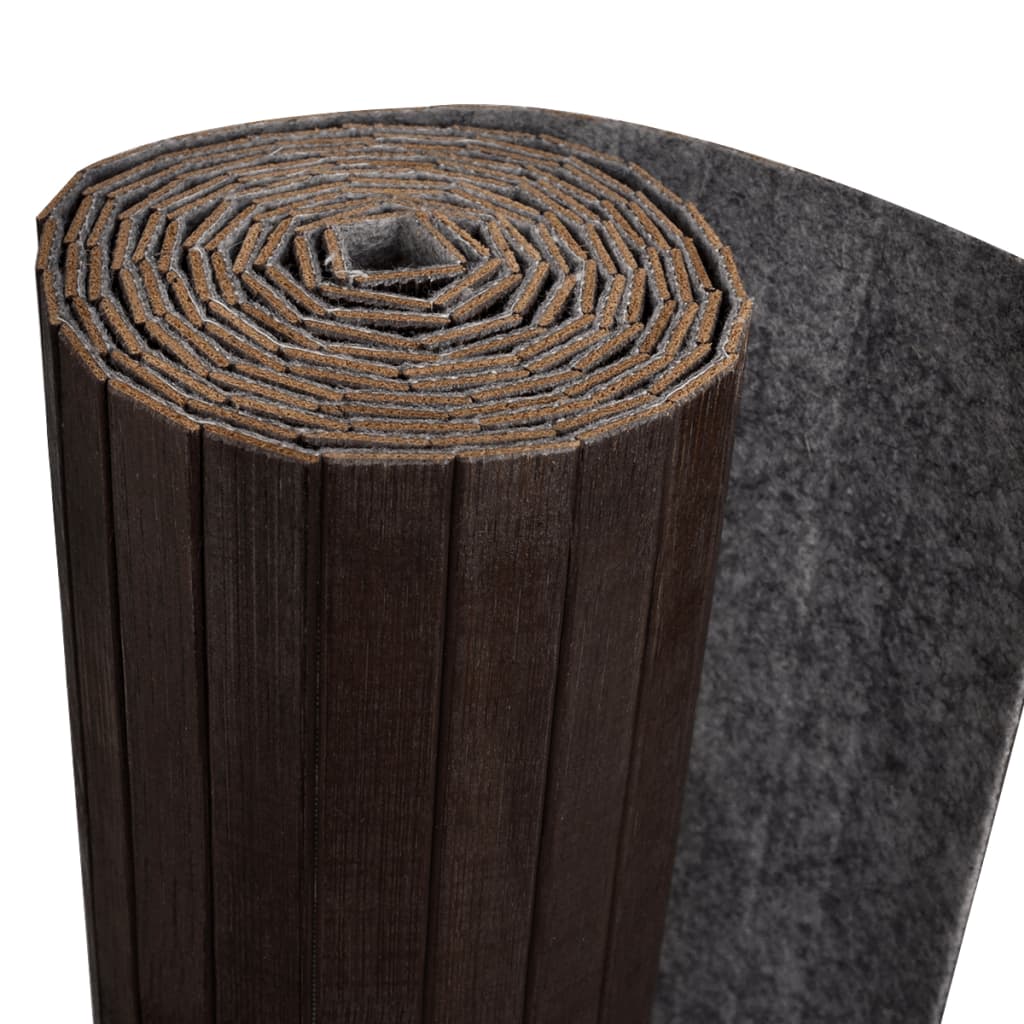 Pannello Divisore per la Stanza BambÃ¹ Marrone Scuro 250x165 cm