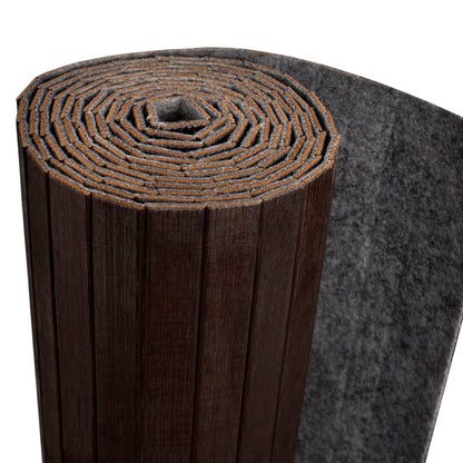 Pannello Divisore per la Stanza BambÃ¹ Marrone Scuro 250x165 cm