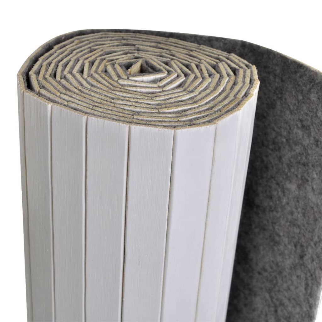 Pannello Divisore per la Stanza in BambÃƒÂ¹ Bianco 250x165 cm
