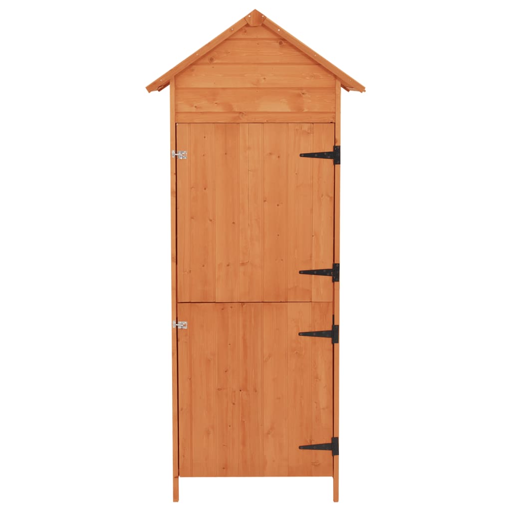 Armadietto da Giardino Marrone 42,5x64x190 cm