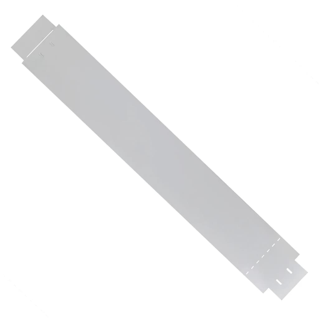 Set 15 pz Bordo prato flessibile in acciaio galvanizzato 100 x 14 cm