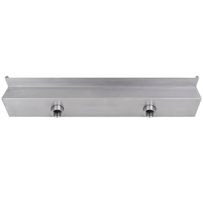 Fontana a Cascata per Giardino Rettangolare Acciaio Inox 60 cm