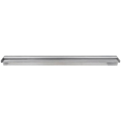 Fontana a Cascata per Giardino Rettangolare Acciaio Inox 120 cm