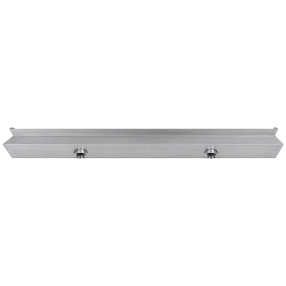 Fontana a Cascata per Giardino Rettangolare Acciaio Inox 120 cm