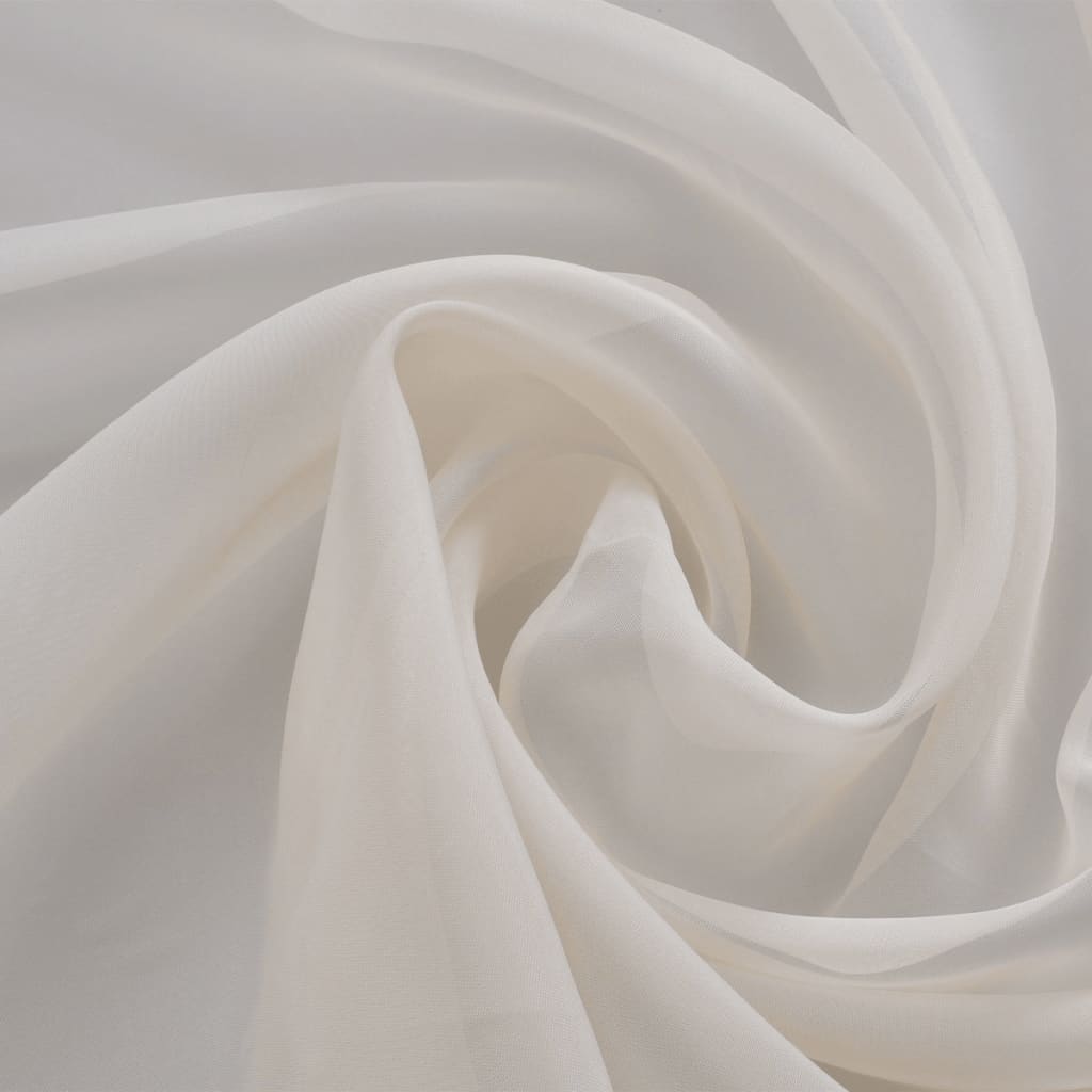 Tessuto voile 1,45 x 20 m colore crema