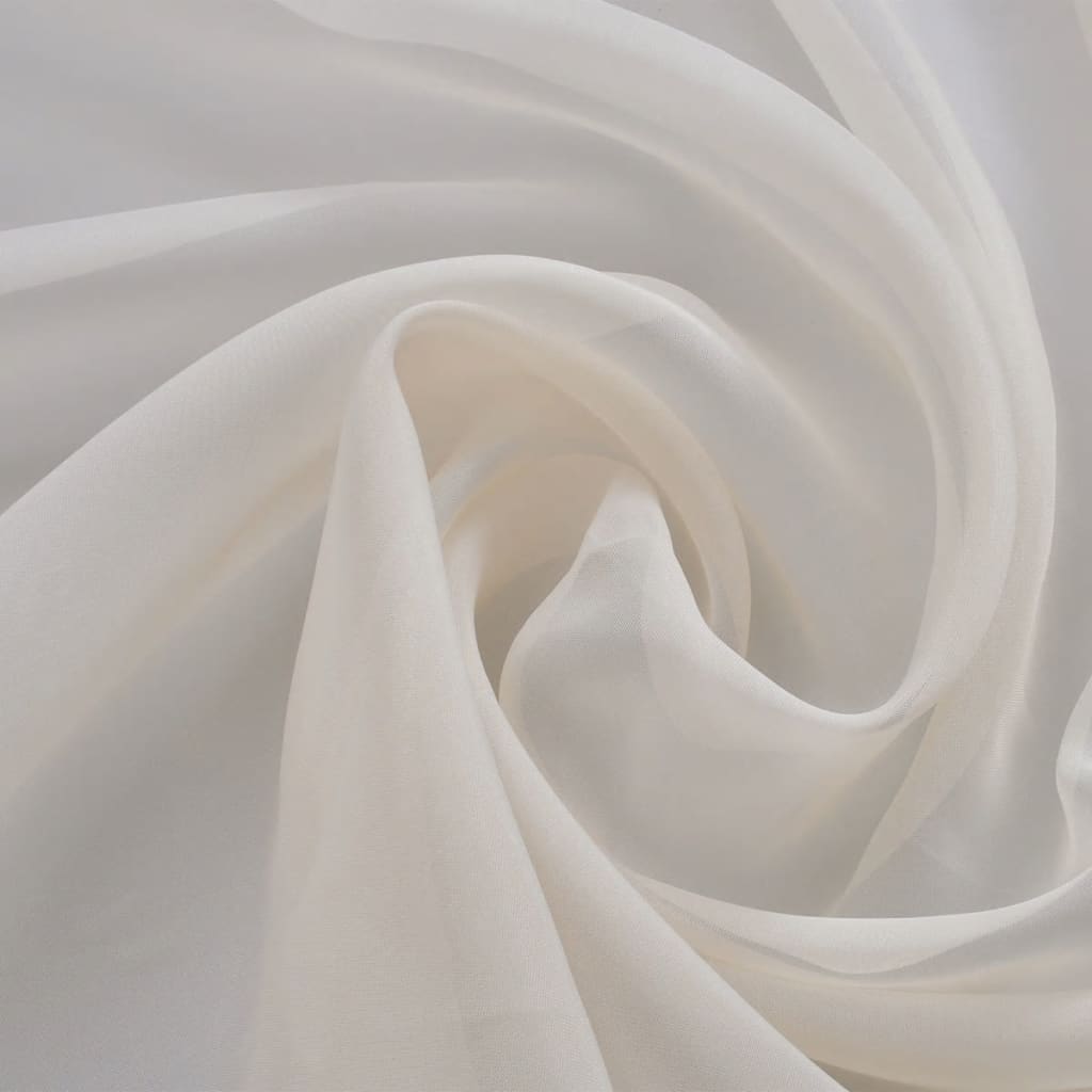 Tessuto voile 1,45 x 20 m colore crema