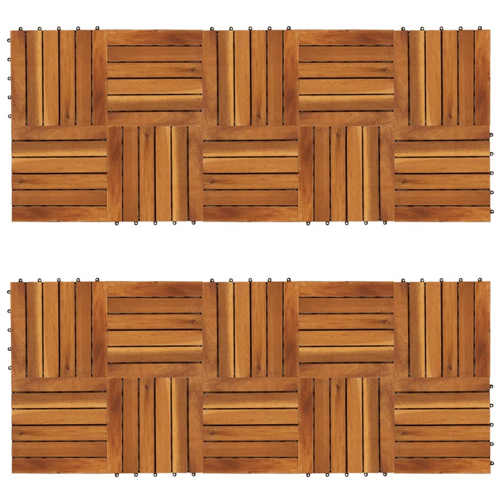 Listelli Pavimentazione Design Verticale 30x30cm Acacia 20 pz
