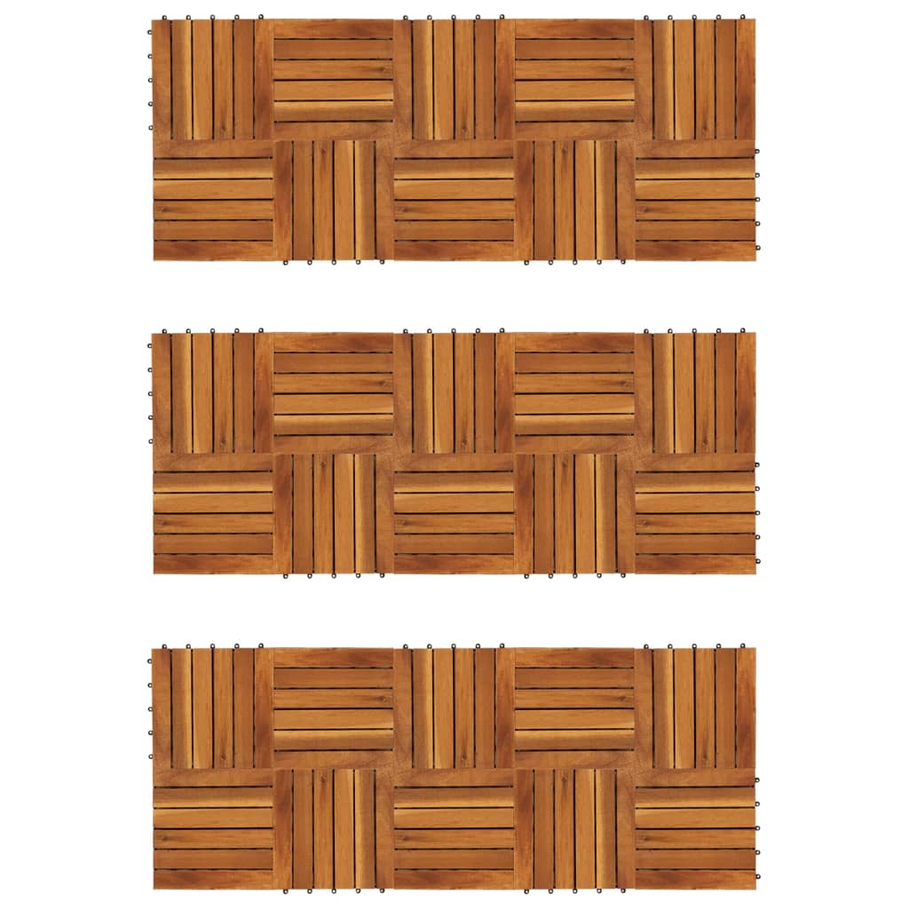 Listelli Pavimentazione Design Verticale 30x30cm Acacia 30 pz