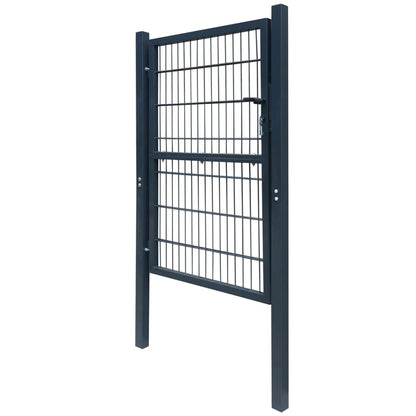 Cancello da Giardino 2D (Singolo) Grigio Antracite 106 x 210 cm