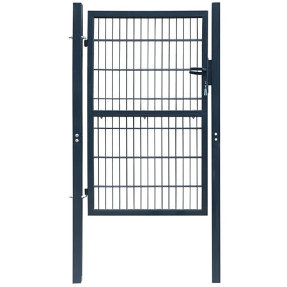 Cancello per Recinzione 2D (Singolo) Grigio Antracite 106x230cm
