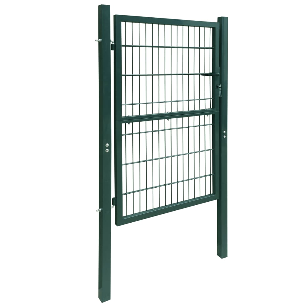 Cancello da Giardino 2D (Singolo) Verde 106 x 230 cm