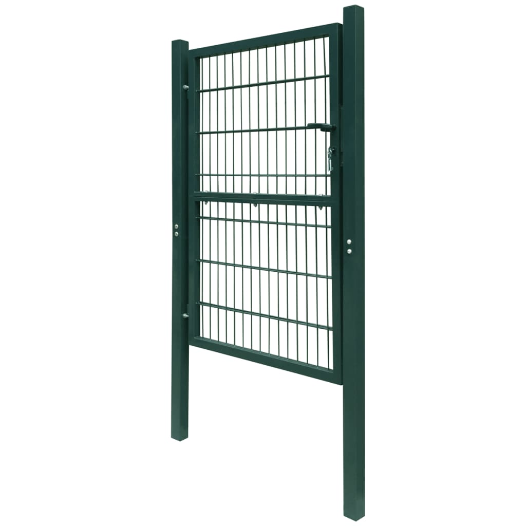 Cancello da Giardino 2D (Singolo) Verde 106 x 230 cm