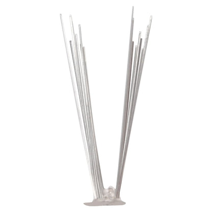 Set Dissuasori per Uccelli e Piccioni 6 pz Acciaio 2 File 3 m