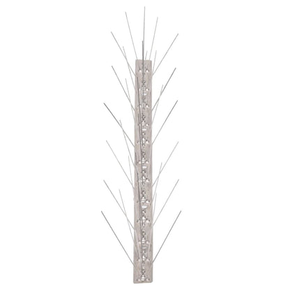 Set Dissuasori per Uccelli e Piccioni 6 pz Acciaio 5 File 3 m