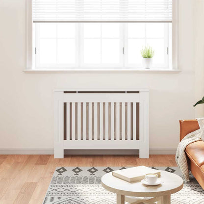 Armadietto Copritermosifone in MDF Bianco 112 cm