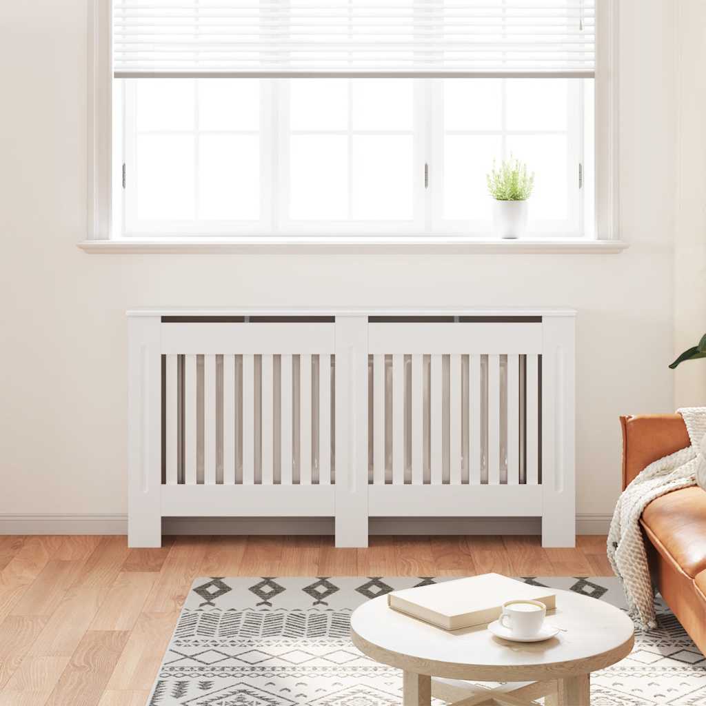 Armadietto Copritermosifone in MDF Bianco 152 cm