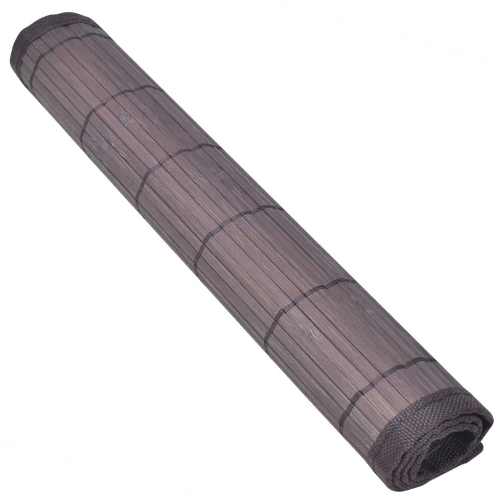 Tovagliette in BambÃƒÂ¹ 6 pz 30 x 45 cm Marrone Scuro