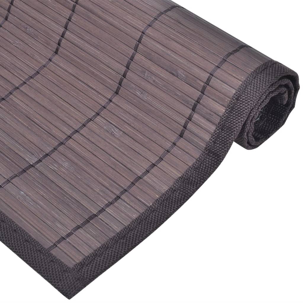 Tovagliette in BambÃƒÂ¹ 6 pz 30 x 45 cm Marrone Scuro