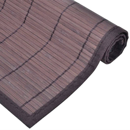 Tovagliette in BambÃƒÂ¹ 6 pz 30 x 45 cm Marrone Scuro