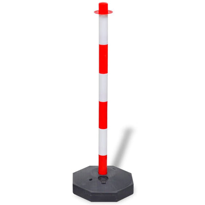 Set Stradale con Pali e Catena in Plastica 10 m