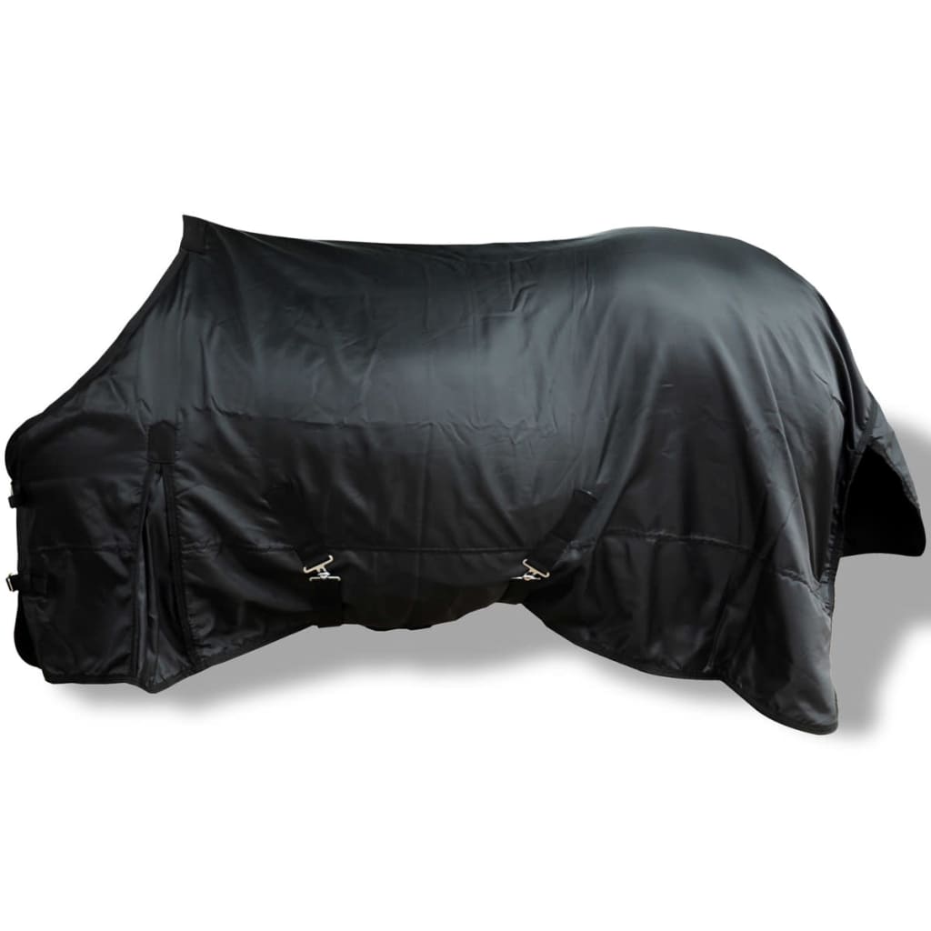 Coperta in Pile a Doppio Strato 145 cm Nero