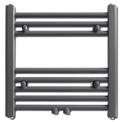 Radiatore Centrale Portasciugamano Dritto Grigio 480 x 480 mm