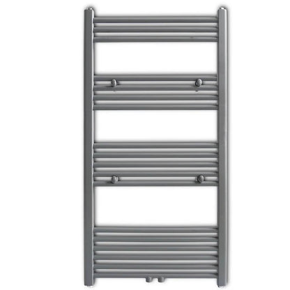 Radiatore Centrale Portasciugamano Dritto Grigio 600 x 1160 mm