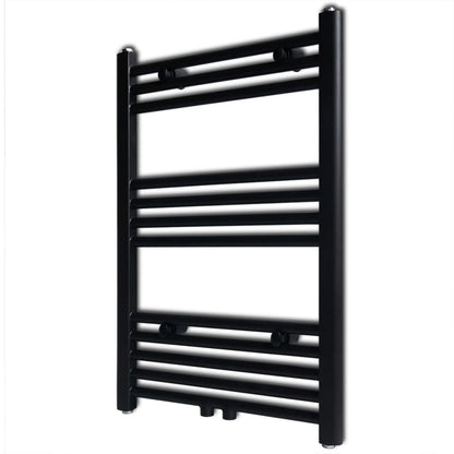 Radiatore Centrale Portasciugamano Dritto Nero 500 x 764 mm