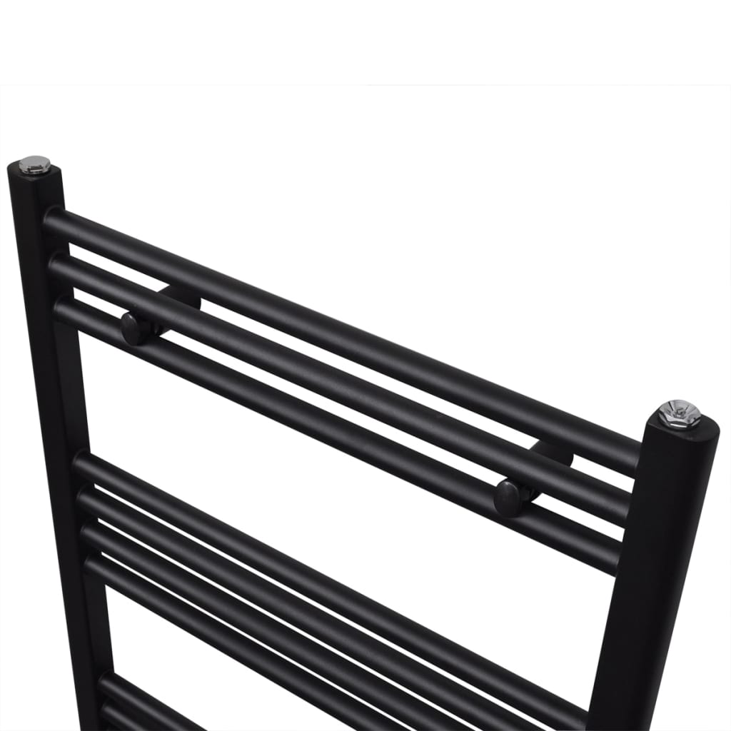 Radiatore Centrale Portasciugamano Dritto Nero 500 x 764 mm