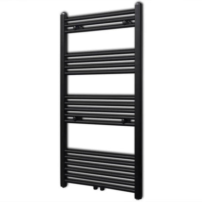 Radiatore Centrale Portasciugamano Dritto Nero 600 x 1160 mm