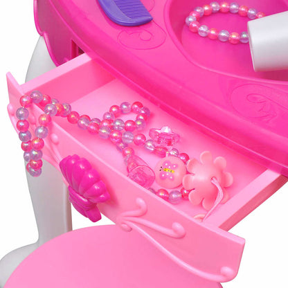 Gioco per Bambini Tavolo Cosmetica 3 Specchi con Luci/Suoni