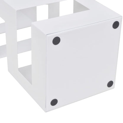 Portaombrelli Bastoni Passeggio Quadrato Acciaio 48,5 cm Bianco