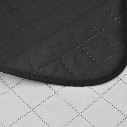 Copriletto Reversibile Nero/Bianco 220 x 240 cm