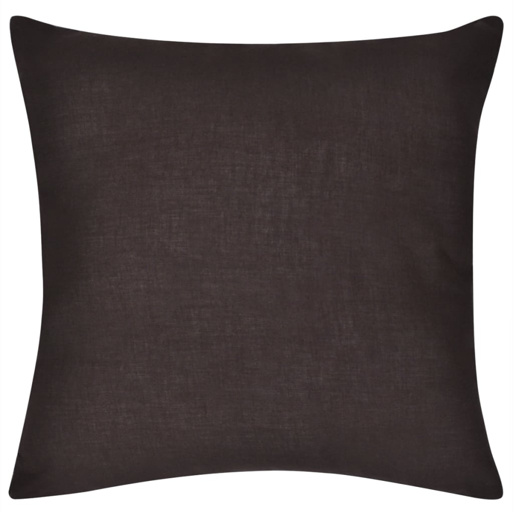 Fodere per Cuscini 4 pz Marroni in Cotone 40 x 40 cm