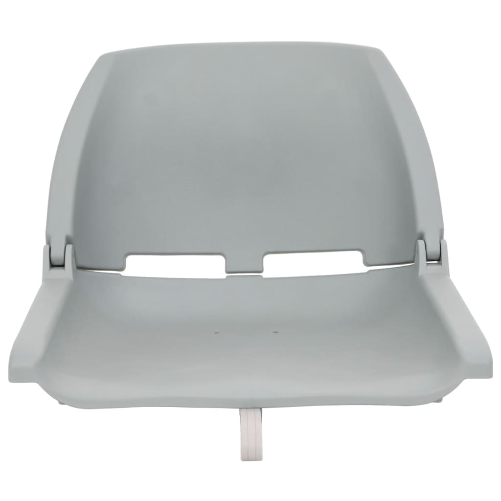 Set Sedile da Barca Pieghevole 4pz Grigio