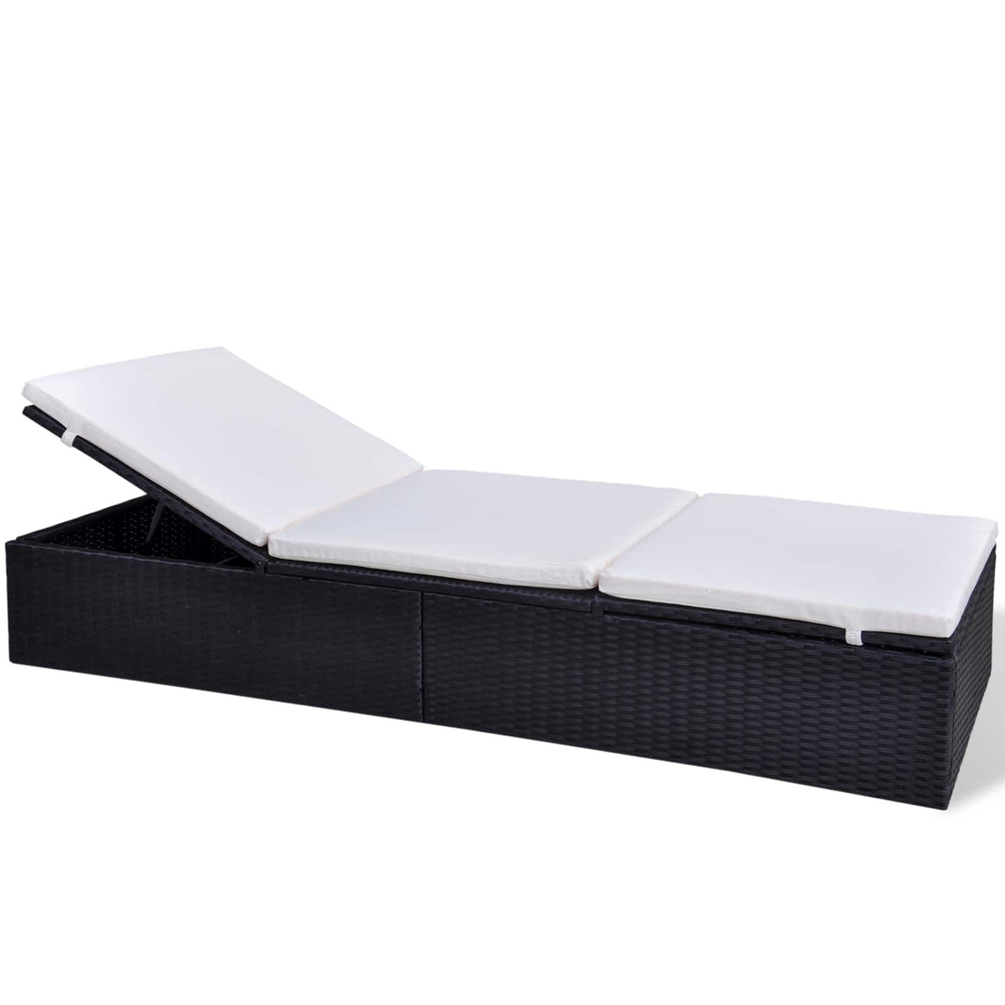 Lettino Nero polyrattan