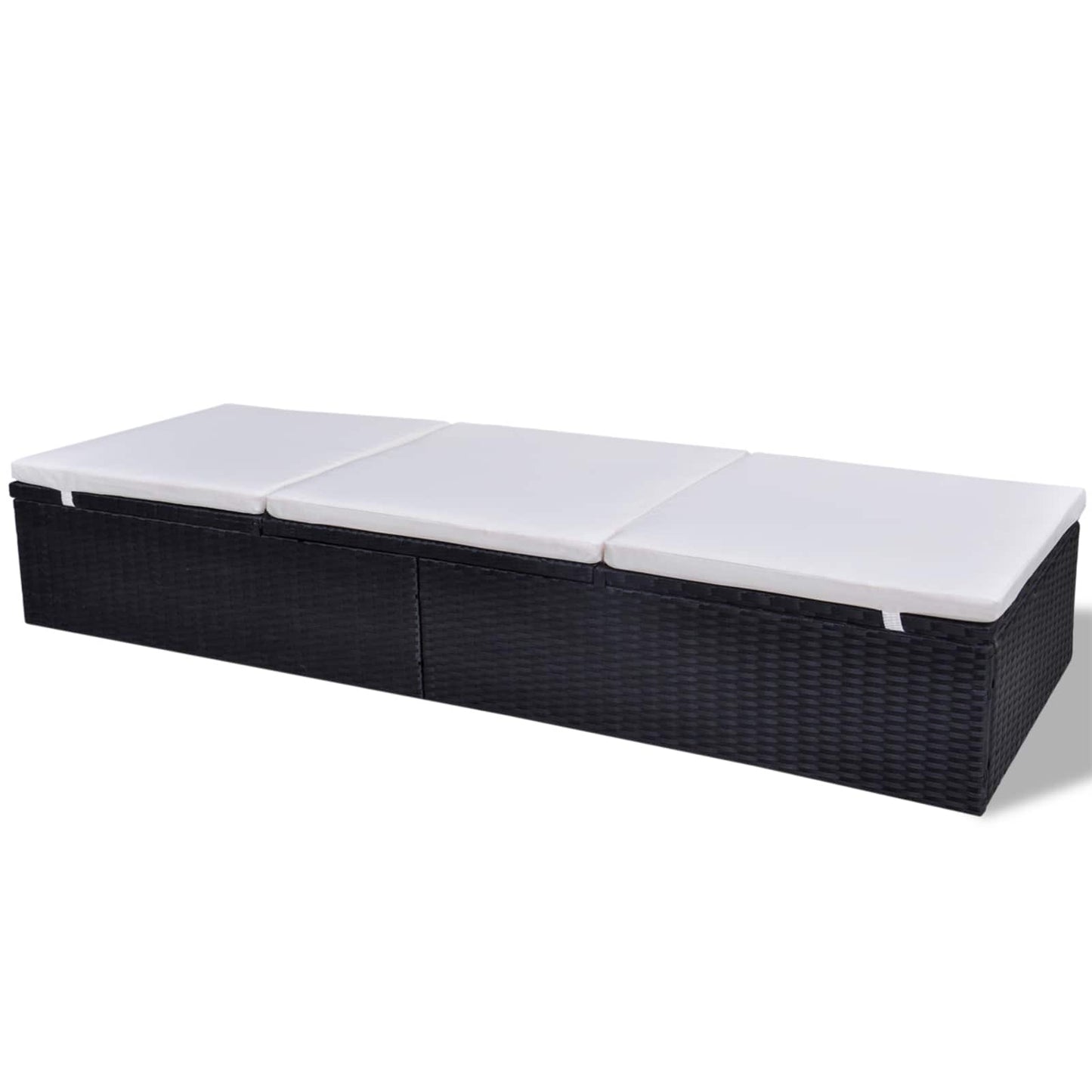 Lettino Nero polyrattan