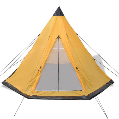 Tenda per 4 Persone Gialla