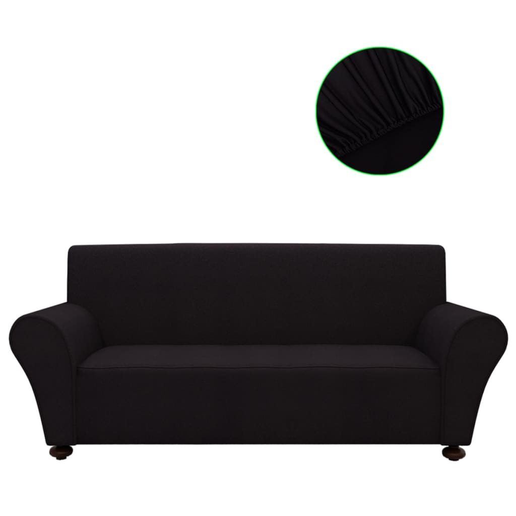Copridivano elastico fodera nera in poliestere jersey