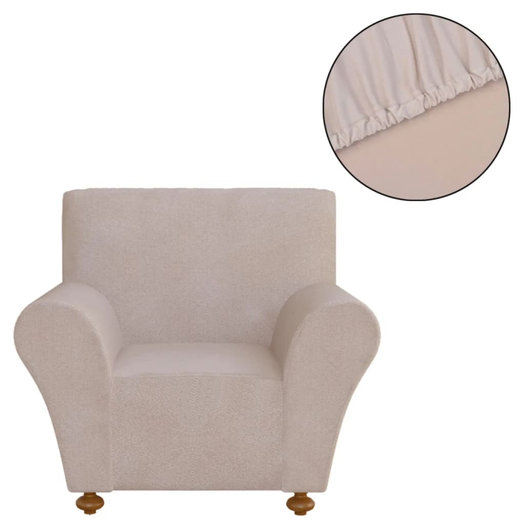 Copridivano elastico fodera beige in poliestere jersey