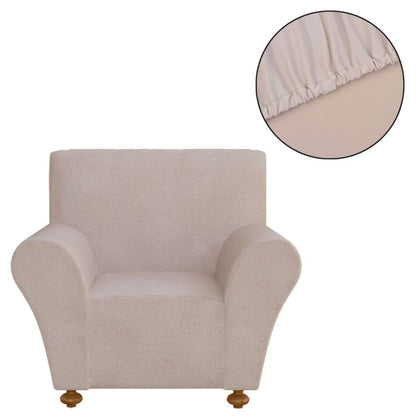 Copridivano elastico fodera beige in poliestere jersey