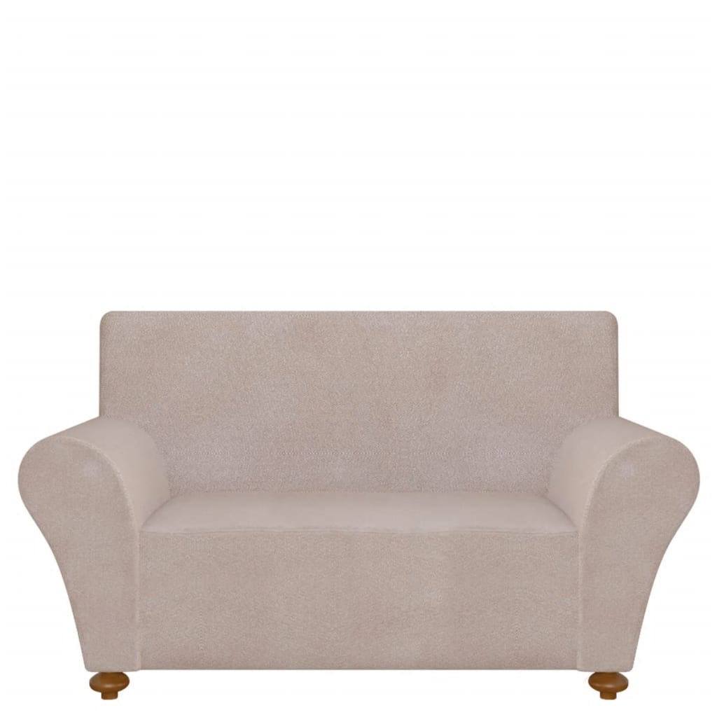 Copridivano elastico fodera beige in poliestere jersey