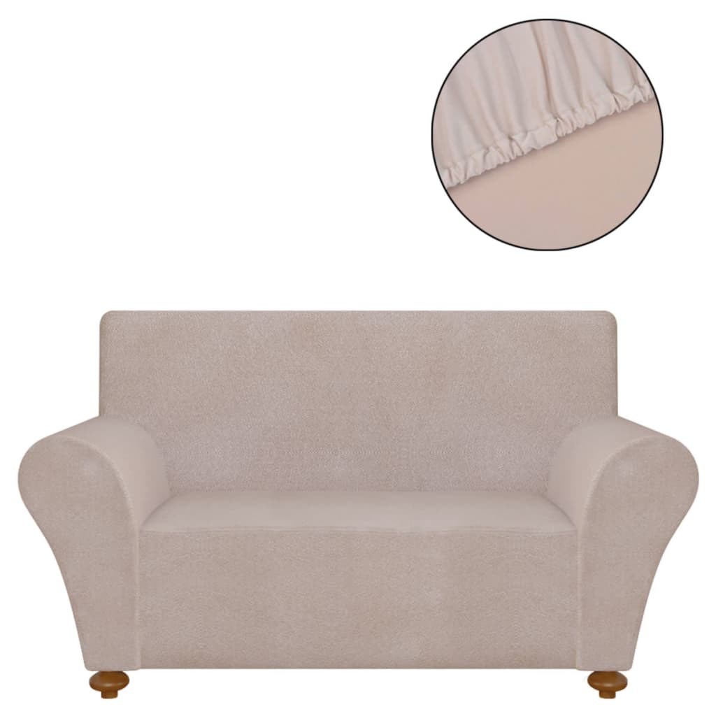 Copridivano elastico fodera beige in poliestere jersey