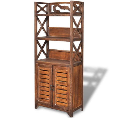 Armadietto per Bagno Albuquerque in Legno Marrone 46x24x117,5cm