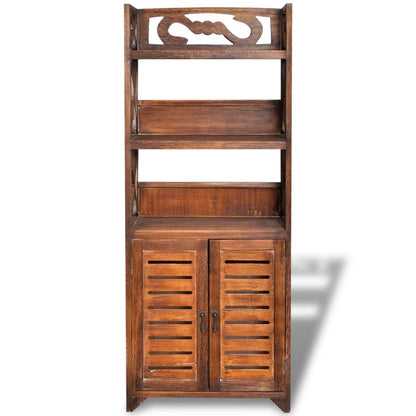 Armadietto per Bagno Albuquerque in Legno Marrone 46x24x117,5cm