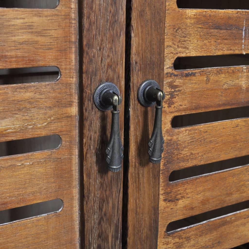 Armadietto per Bagno Albuquerque in Legno Marrone 46x24x117,5cm